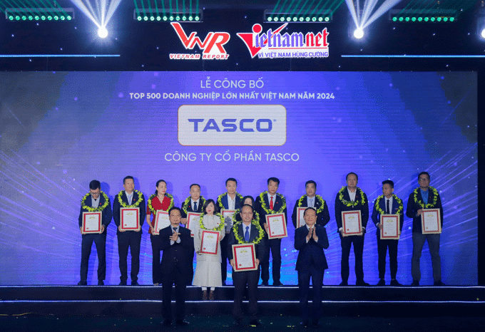 Tasco được vinh danh Top 500 doanh nghiệp lớn nhất Việt Nam 2024
